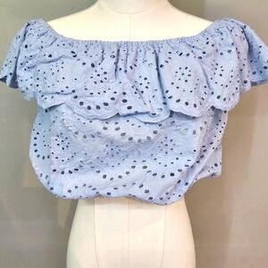 French netting style crop top